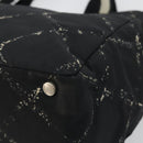 CHANEL New Travel Line Hand Bag Nylon Black CC Auth 175651A-9