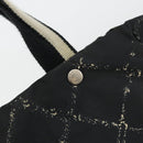 CHANEL New Travel Line Hand Bag Nylon Black CC Auth 175651A-10