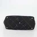 CHANEL New Travel Line Hand Bag Nylon Black CC Auth 175651A-5