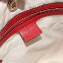 GUCCI Diamante Tote Bag PVC Red Gold 247209 Auth 175652-14