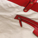 GUCCI Diamante Tote Bag PVC Red Gold 247209 Auth 175652-18