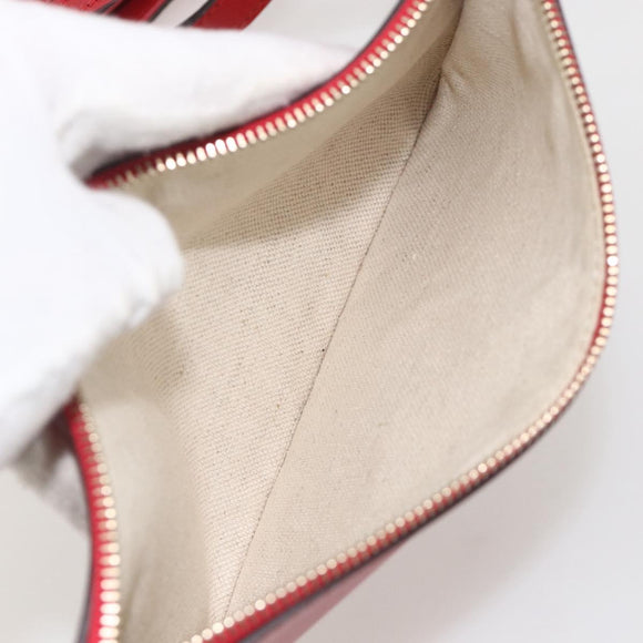 GUCCI Diamante Tote Bag PVC Red Gold 247209 Auth 175652