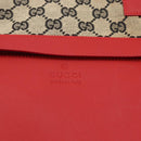 GUCCI GG Canvas Tote Bag Red 019 0426 Auth 175658A-14