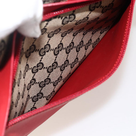 GUCCI GG Canvas Tote Bag Red 019 0426 Auth 175658A