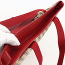 GUCCI GG Canvas Tote Bag Red 019 0426 Auth 175658A-6