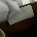 CELINE Macadam Canvas Micro Vertical Cover Bag Charm PVC Weiß Gold Auth 175660M-11