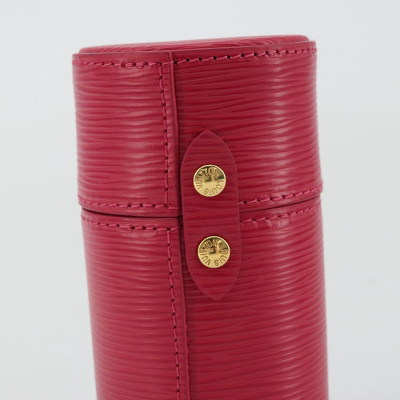LOUIS VUITTON Epi Reiseetui 100ml Zubehörtasche Rosa LS0219 LV Auth 175661A