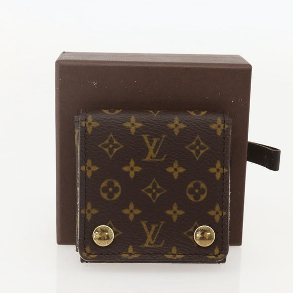 LOUIS VUITTON Monogram Jewelry Case Jewelry Box LV Auth 175662A