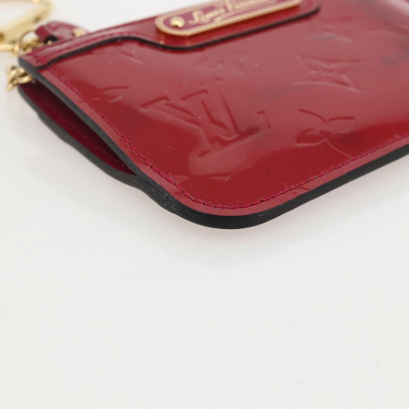 LOUIS VUITTON Vernis Pochette Cles NM Coin Purse Rose Andian M91669 Auth 175663