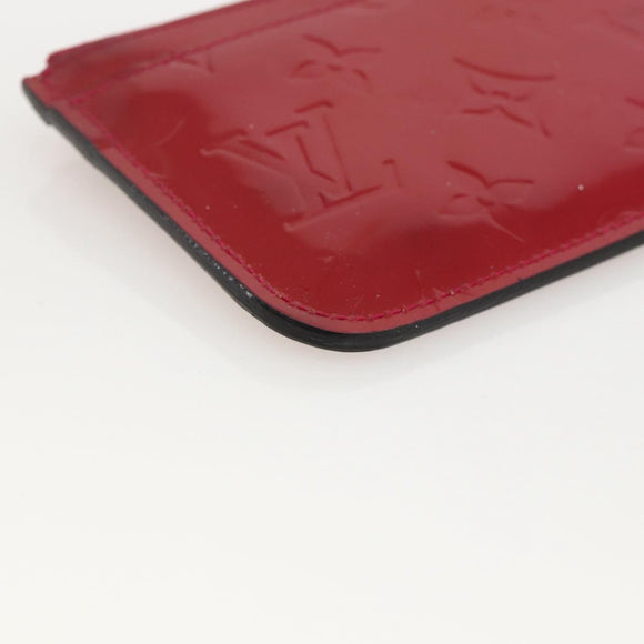 LOUIS VUITTON Vernis Pochette Cles NM Coin Purse Rose Andian M91669 Auth 175663