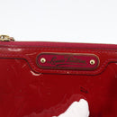 LOUIS VUITTON Vernis Pochette Cles NM Coin Purse Rose Andian M91669 Auth 175663-13