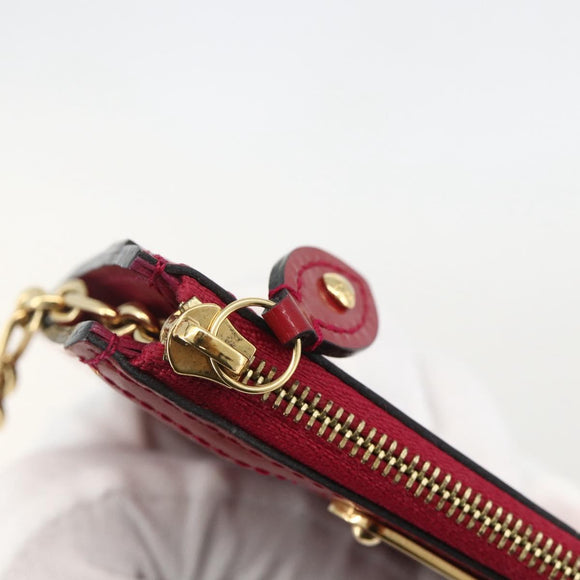 LOUIS VUITTON Vernis Pochette Cles NM Coin Purse Rose Andian M91669 Auth 175663