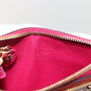 LOUIS VUITTON Vernis Pochette Cles NM Coin Purse Rose Andian M91669 Auth 175663-15