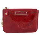 LOUIS VUITTON Vernis Pochette Cles NM Coin Purse Rose Andian M91669 Auth 175663-2