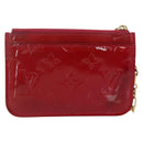 LOUIS VUITTON Vernis Pochette Cles NM Coin Purse Rose Andian M91669 Auth 175663-3