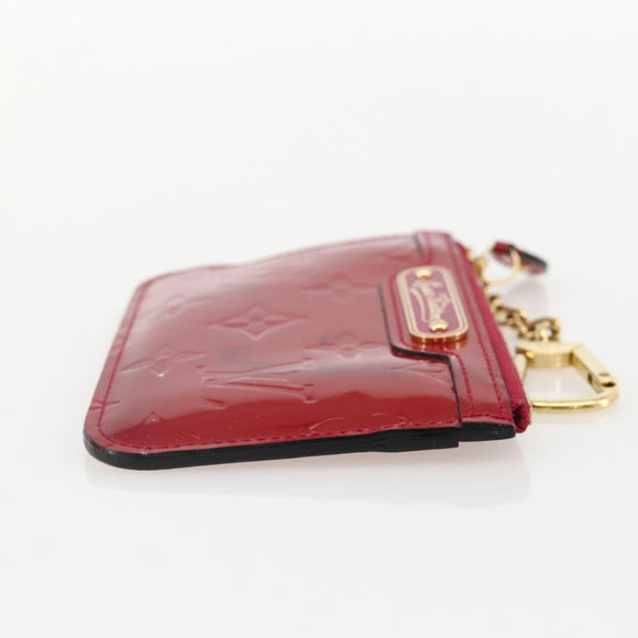 LOUIS VUITTON Vernis Pochette Cles NM Coin Purse Rose Andian M91669 Auth 175663