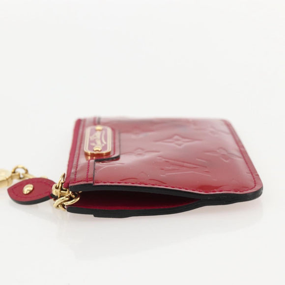 LOUIS VUITTON Vernis Pochette Cles NM Coin Purse Rose Andian M91669 Auth 175663