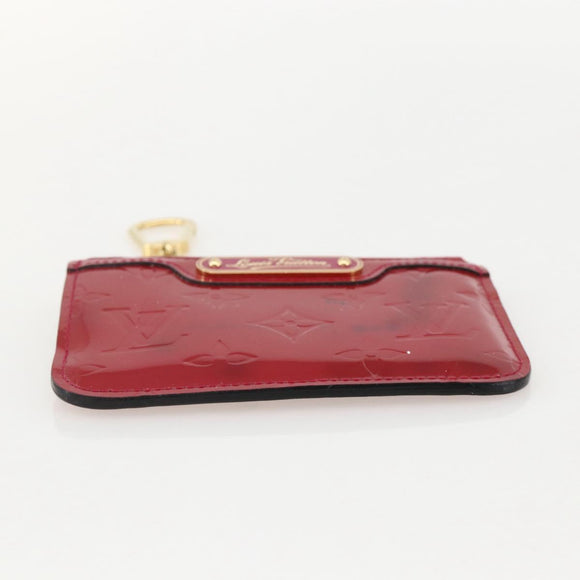 LOUIS VUITTON Vernis Pochette Cles NM Coin Purse Rose Andian M91669 Auth 175663
