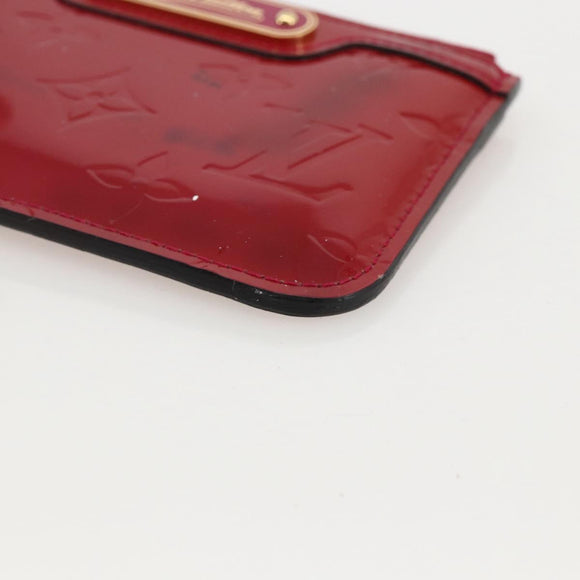LOUIS VUITTON Vernis Pochette Cles NM Coin Purse Rose Andian M91669 Auth 175663