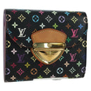 LOUIS VUITTON Multicolor Portefeuille Joy Wallet Black M60282 LV Auth 175664SAV-1