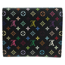 LOUIS VUITTON Multicolor Portefeuille Joy Wallet Black M60282 LV Auth 175664SAV-2