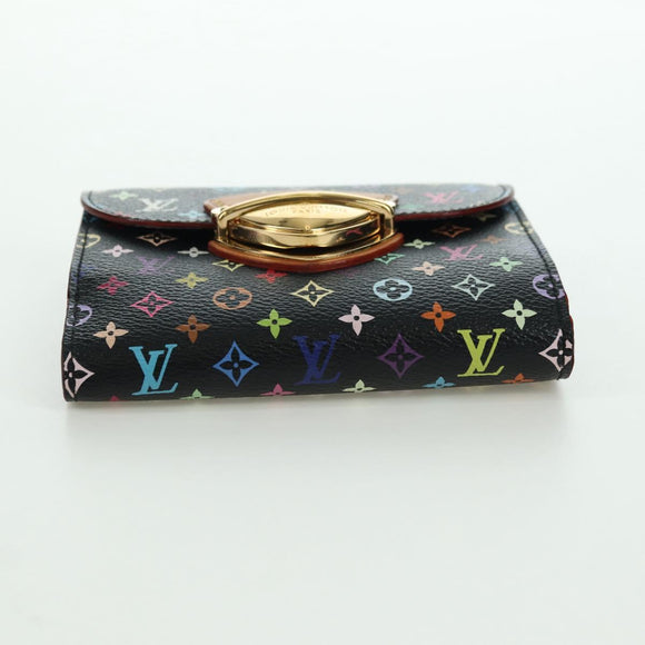 LOUIS VUITTON Multicolor Portefeuille Joy Wallet Black M60282 LV Auth 175664SAV