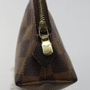 LOUIS VUITTON Damier Ebene Pochette Cosmetic PM Pouch N47516 LV Auth 175665-8