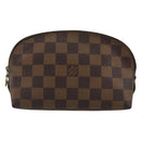 LOUIS VUITTON Damier Ebene Pochette Cosmetic PM Pouch N47516 LV Auth 175665-13