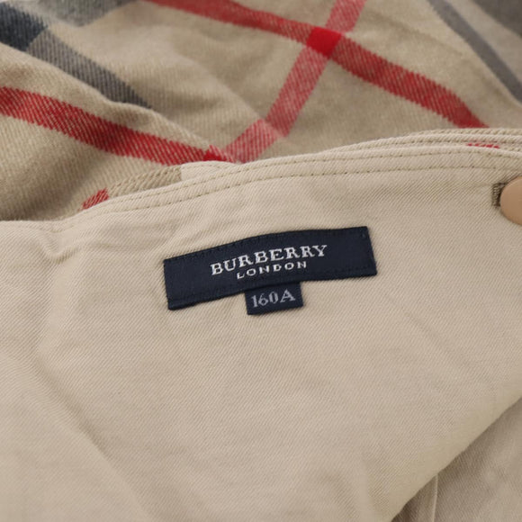 BURBERRY Nova Check Skirt cotton Beige Auth 175668A