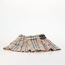 BURBERRY Nova Check Skirt cotton Beige Auth 175668A-6