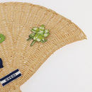 GUCCI Japanese Fan Rattan Beige Auth 175669A-5