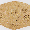 GUCCI Japanese Fan Rattan Beige Auth 175669A-9