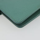 CHANEL COCO Mark Day Planner Cover Caviar Skin Green Gold CC Auth 175670A-16