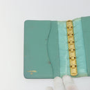 CHANEL COCO Mark Day Planner Cover Caviar Skin Green Gold CC Auth 175670A-19