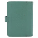 CHANEL COCO Mark Day Planner Cover Caviar Skin Green Gold CC Auth 175670A-2