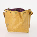 LOUIS VUITTON Epi Shoulder Bag 3 Set Yellow Black Brown LV Auth 175673-2
