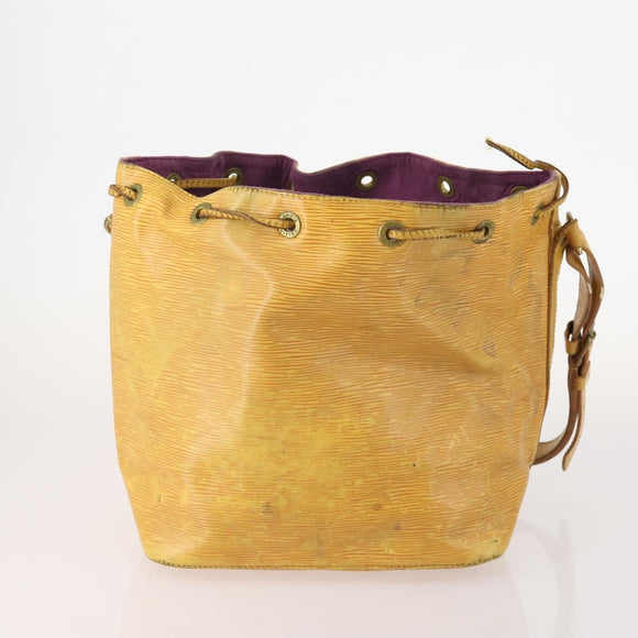 LOUIS VUITTON Epi Shoulder Bag 3 Set Yellow Black Brown LV Auth 175673