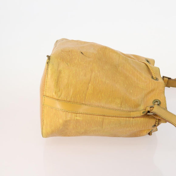 LOUIS VUITTON Epi Shoulder Bag 3 Set Yellow Black Brown LV Auth 175673