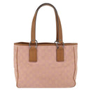 GUCCI GG Canvas Hand Bag Pink Silver 113019 Auth 175690-2