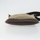 GUCCI GG Canvas Shoulder Bag Beige Silver 145857 Auth 175691-9