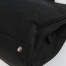 PRADA Hand Bag Nylon Black Silver Auth 175692-9