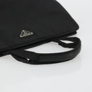 PRADA Hand Bag Nylon Black Silver Auth 175692-7