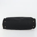 PRADA Hand Bag Nylon Black Silver Auth 175692-5