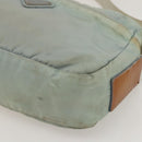 PRADA Shoulder Bag Nylon Light Blue Silver Auth 175693-15
