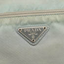 PRADA Shoulder Bag Nylon Light Blue Silver Auth 175693-19