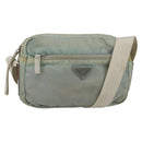 PRADA Shoulder Bag Nylon Light Blue Silver Auth 175693-1