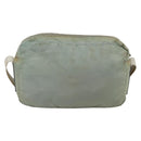 PRADA Shoulder Bag Nylon Light Blue Silver Auth 175693-2