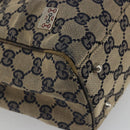 GUCCI GG Canvas Sherry Line Hand Bag Red Navy 145810 Auth 175695-14