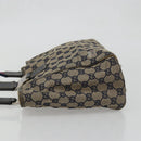 GUCCI GG Canvas Sherry Line Hand Bag Red Navy 145810 Auth 175695-4