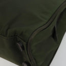 PRADA Tote Bag Nylon Green Silver Auth 175696-9